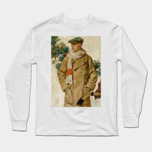 JC Leyendecker, Ready for Hockey 1920 Long Sleeve T-Shirt